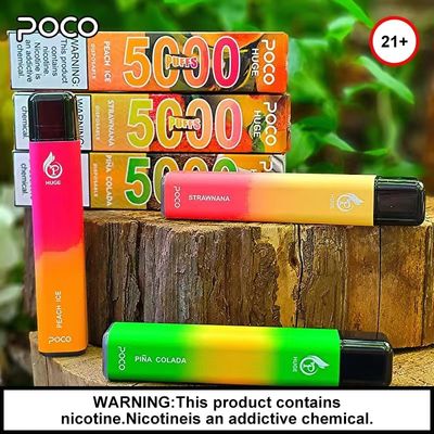 1.2 ohm POCO enorme 5000 Puff Bar Dispositivo usa e getta 15 ml sale liquido nicotina 5%