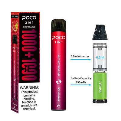 di 6ml 5% Nictocine del soffio mini 950maH Vape baccello ricaricabile di Antivari