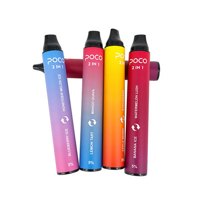 Poco si raddoppia 2 in 1 2000 soffi che 6.0ml 950mAh ha condito la penna eliminabile di Vape del ghiaccio del mango