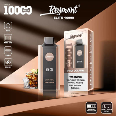 Elite 10000 Puffs Ricaricabile Dispositivo di vaping usa e getta 1.2 ohm Resistenza Maschera bobina 8 Sapore di frutta