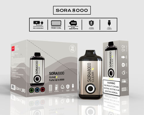 Vape a maglia 650mah Preempito Vapore usa e getta 14ml 8000 Puffs 0mg/20mg/50mg