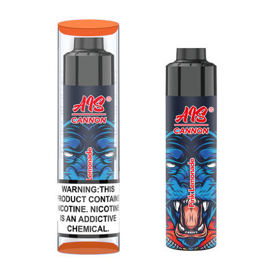 Vape Puff nero con porta di ricarica di tipo C e tensione di 3,7 V