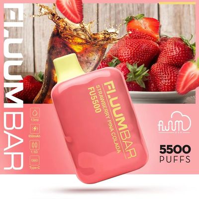 12ml Fluum Bar preriempito 5500 Juice Flavours Vape monouso 650mAh