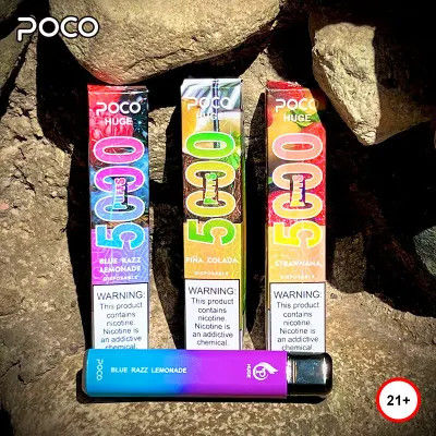 15 ml POCO HUGE 5000 Puffs Sigaretta elettronica usa e getta con funzione di flusso d'aria