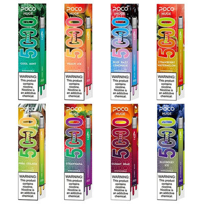 15 ml POCO HUGE 5000 Puffs Sigaretta elettronica usa e getta con funzione di flusso d'aria