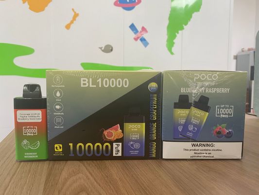 POCO BL10000 Big Puff Vape Electronic Cig 20ml 5% Nic Batteria 650mAh ricaricabile