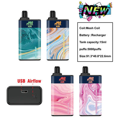 dispositivo eliminabile 15ml dei soffi CBD Vape dell'aria 5000 di bradipo 950mAh