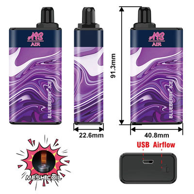 dispositivo eliminabile 15ml dei soffi CBD Vape dell'aria 5000 di bradipo 950mAh