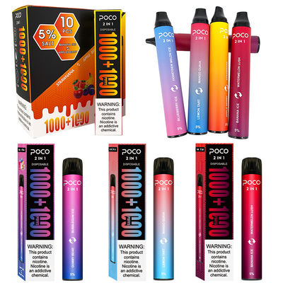 Poco 2000 0/2/5% diliquido del dispositivo 6ml di Nic Salt Puff Bar Disposable