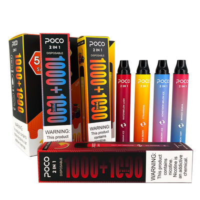Poco 2000 0/2/5% diliquido del dispositivo 6ml di Nic Salt Puff Bar Disposable