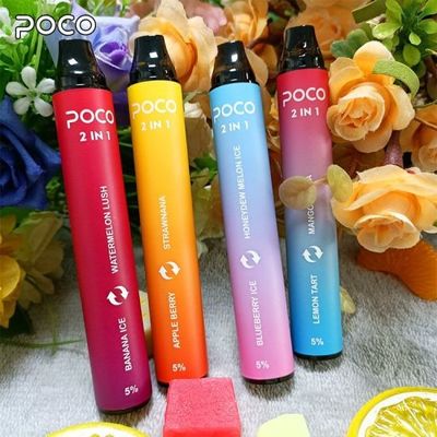 6ml 2000 Puff Vape Puff Bar Mini POCO 2 in 1 con stampa del logo