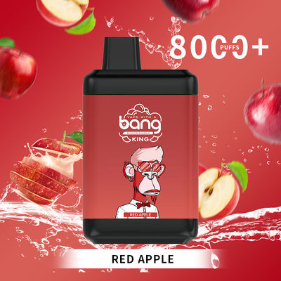 Vapore ricaricabile della fabbrica della Spagna delle azione di colpo del nicotina disponibile popolare di re 8000puffs Ecig 2%3%5%