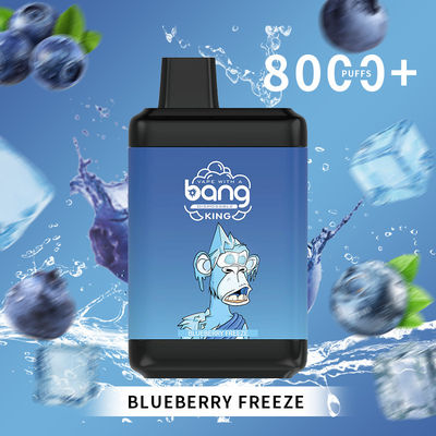 Vapore ricaricabile della fabbrica della Spagna delle azione di colpo del nicotina disponibile popolare di re 8000puffs Ecig 2%3%5%