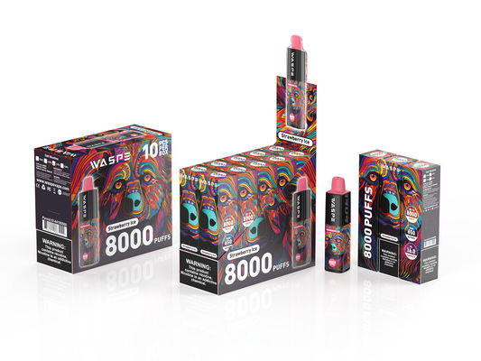8000Puffs Pen elettronica monouso con porta di ricarica tipo C senza