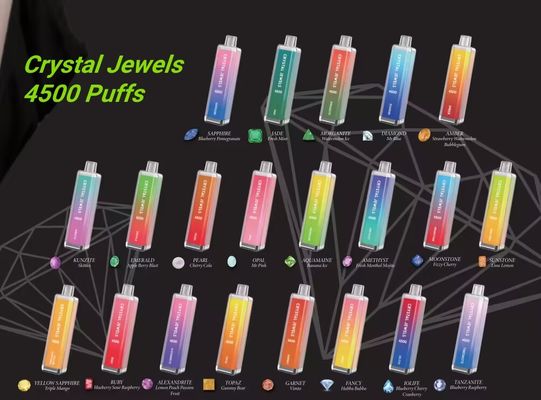 Crystal 4500 Vape Pen usa e getta 20mg Rechargeable Pod Batteria da 1500mah