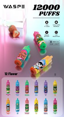 Waspe 12000Puffs popolare in Europa con RandM Tornado Big Puff Vape Mesh Coil