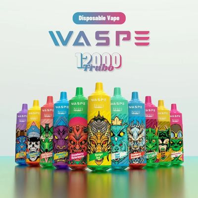 Waspe 12000 Disposable Rechargeable Pen Vape fino a 12000Puffs con 10 Sapori