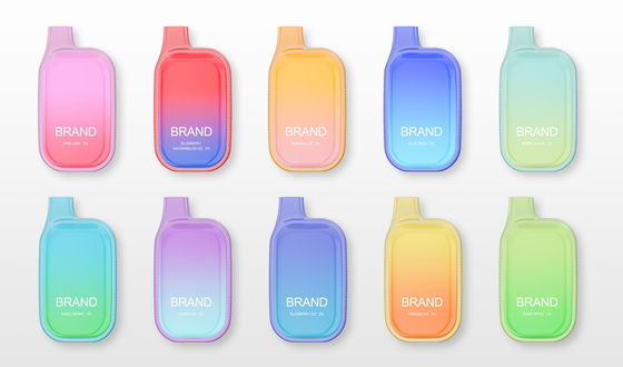 Personalizzazione Colore gradiente 7000 Puffs Vapore usa e getta con schermo