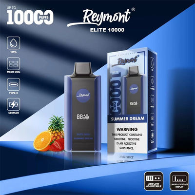 Elite 10000 Puffs Ricaricabile Dispositivo di vaping usa e getta 1.2 ohm Resistenza Maschera bobina 8 Sapore di frutta