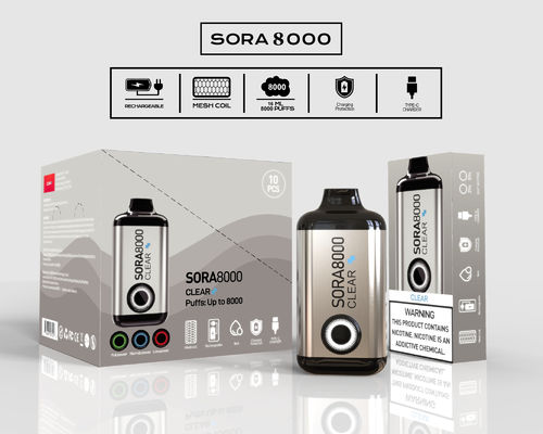 Vape a maglia 650mah Preempito Vapore usa e getta 14ml 8000 Puffs 0mg/20mg/50mg