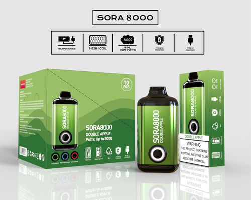 Sora000 Puffs Sigaretta elettronica monouso 1.1 ohm 14 ml Succo di frutta pre-riempito