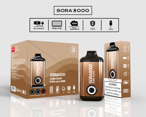 Sora000 Puffs Sigaretta elettronica monouso 1.1 ohm 14 ml Succo di frutta pre-riempito