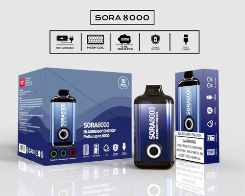 Sora000 Puffs Sigaretta elettronica monouso 1.1 ohm 14 ml Succo di frutta pre-riempito