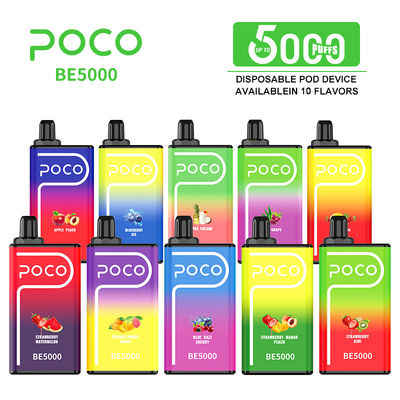 POCO BE5000 Puffs Vape Pen usa e getta con flusso d'aria regolabile 1200mah