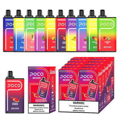 14ml 5000 Puffs Big Puff POCO BE5000 Vape Mesh Coil Scartatore di Vape 1,2 ohm