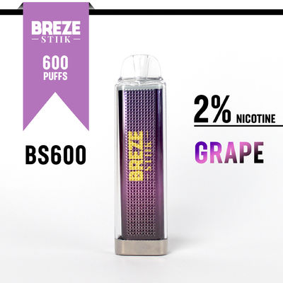 600Puffs Vape Pen usa e getta con 2% di nicotina per l' esperienza di vaping in scatola