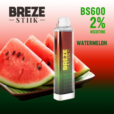600Puffs Vape Pen usa e getta con 2 ml di E-Liquid e batteria da 500 mAh