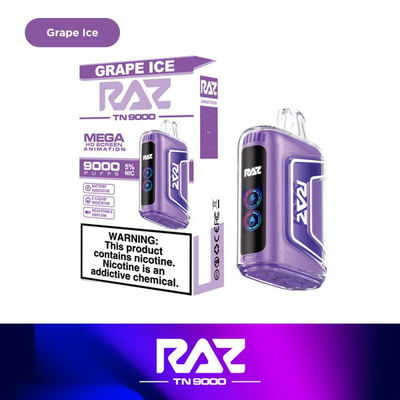 RAZ OEM Vape con protezione contro l' eccesso di temperatura e 15 ml di succo elettronico preriempito