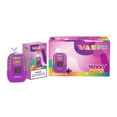 Waspe 15000Puffs con porta di ricarica di tipo C e materiale SUS304