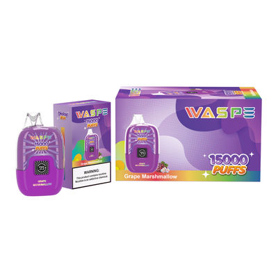 Waspe 15000Puffs con porta di ricarica di tipo C e materiale SUS304
