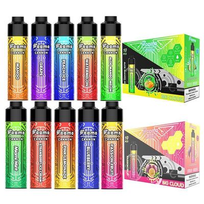 Stile pen Disposable Big Puff Vape in colore misto e confezione per il trasporto