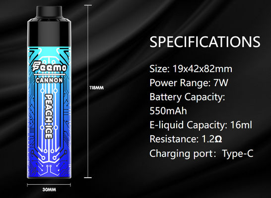 20 ml di succo di frutta preriempito 120 g per vaping MTL-DTL 25W