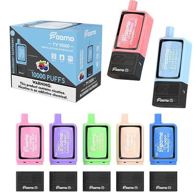 Batteria 650mAh POD Vapore usa e getta con oltre 10000 fiocchi e 5% di forza Nic