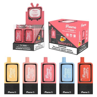 Vape usa e getta POD a 5% Nic Strength con AFC laterale e cartuccia di riempimento superiore con bobina a maglia