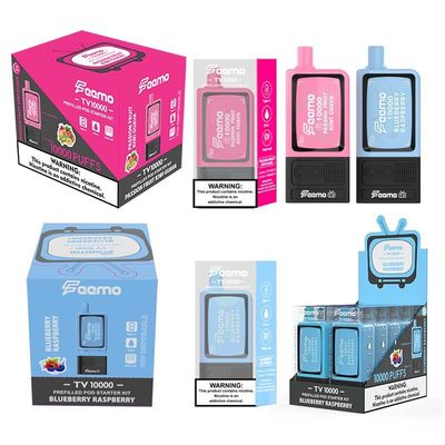 Vape usa e getta POD a 5% Nic Strength con AFC laterale e cartuccia di riempimento superiore con bobina a maglia