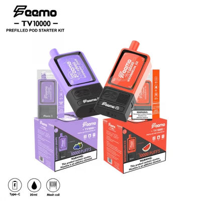 20 ml Cartuccia Capacità Vapore usa e getta ad alta spinta con riempimento superiore e bobina a maglia