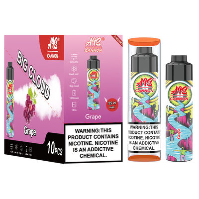 Serie Experience Fruits con Big Puff Vape 1.0 ohm Resistenza Tipo C di carica