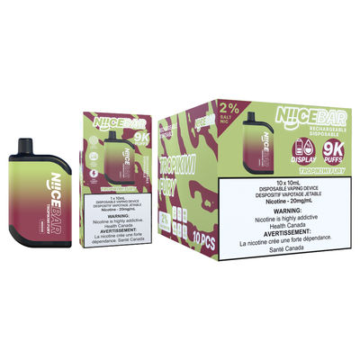 Una bella sigaretta elettronica con 9000 fiocchi e 15 ml di succo.