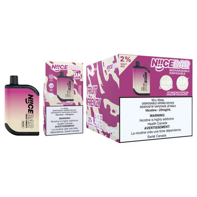 Dispositivo di vaporazione a vapore singolo di 15 ml di liquido elettronico Niice Bar 9000 con design anti-fuga