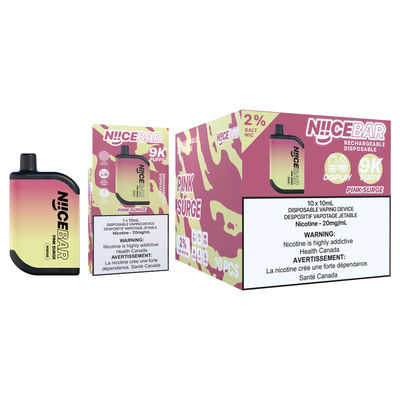 Dispositivo di vaporazione a vapore singolo di 15 ml di liquido elettronico Niice Bar 9000 con design anti-fuga