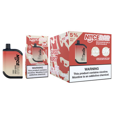 1.1 ohm Resistenza Vape grande puff 14 Sapori fruttati 0/2%/5% Nic