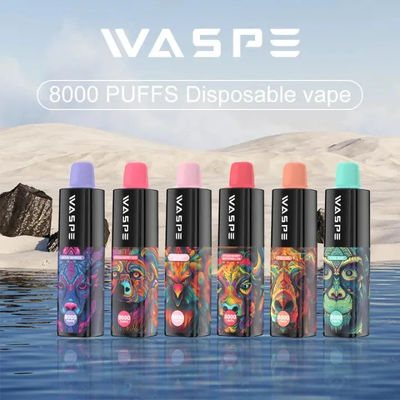Airflow regolabile nicotina monouso pod 8000Puffs con 16 ml di E-juice