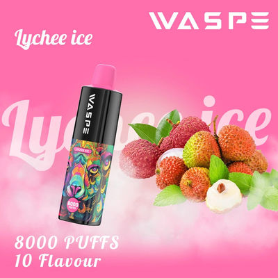 8000Puffs 16ml E-juice 10 Aromi Vape Pen usa e getta con batteria da 650mAh e bobina a maglia