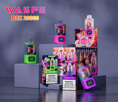 12 Sapori di frutta Big Puff Vape Sus304 24ml Ejuice Screen Display Tipo C