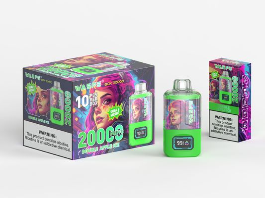 Tipo C Port di ricarica Big Puff Vape Sus304 24 ml Capacità di succo con Nic 0% 2% 3% 5%