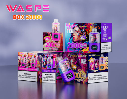 Tipo C Port di ricarica Big Puff Vape Sus304 24 ml Capacità di succo con Nic 0% 2% 3% 5%